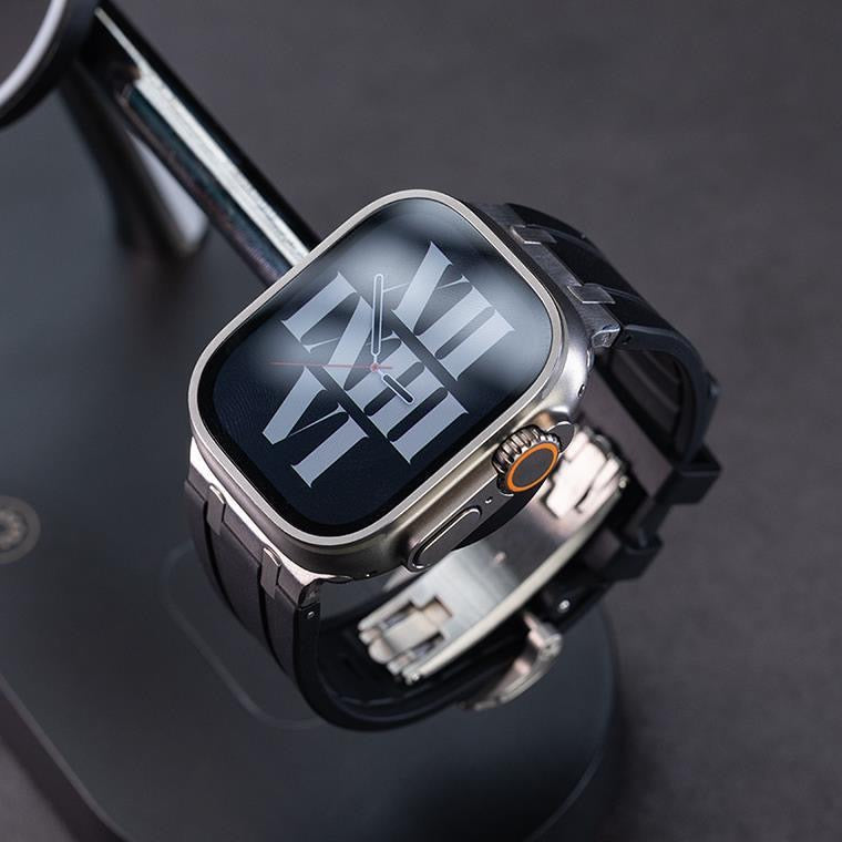 AP Thick Silicone Band with Titanium Adapter for Apple Watch - New Arrival