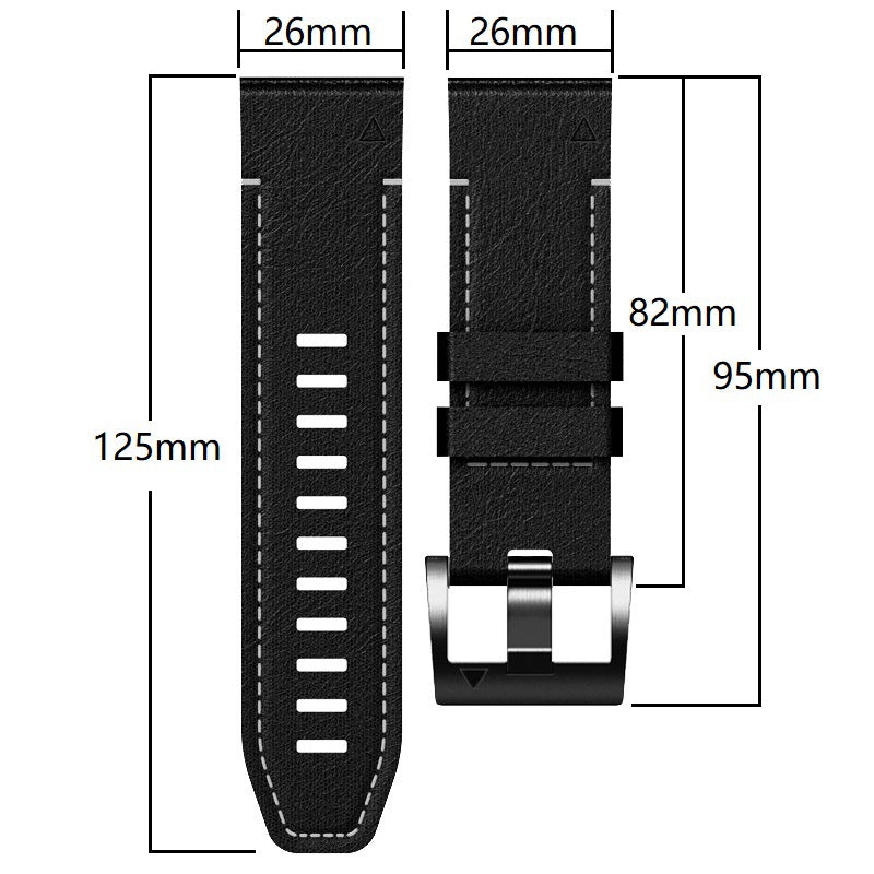 Garmin QuickFit Leather and Rubber Watch Band