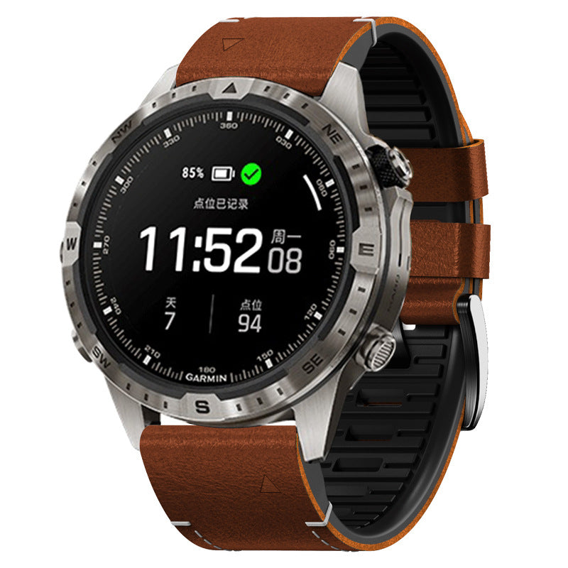 Garmin QuickFit Leather and Rubber Watch Band