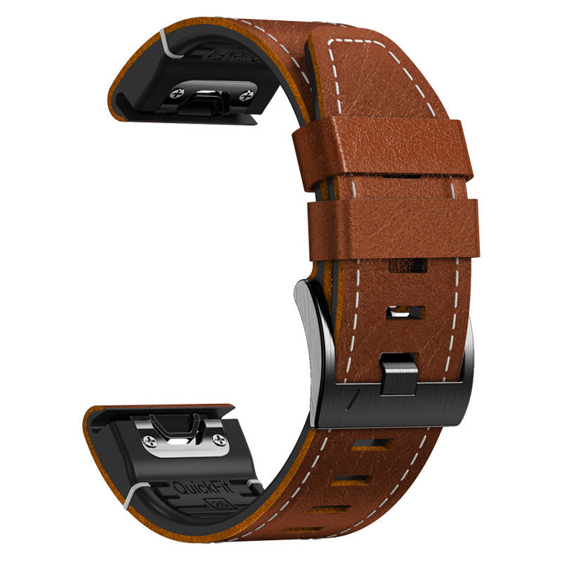 Garmin QuickFit Leather and Rubber Watch Band