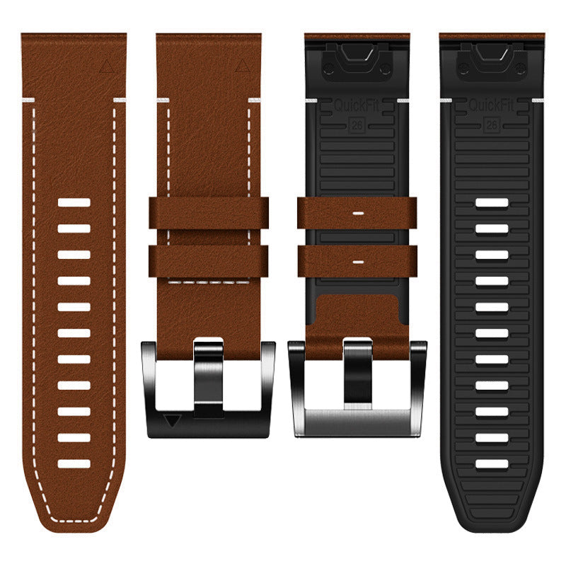 Garmin QuickFit Leather and Rubber Watch Band
