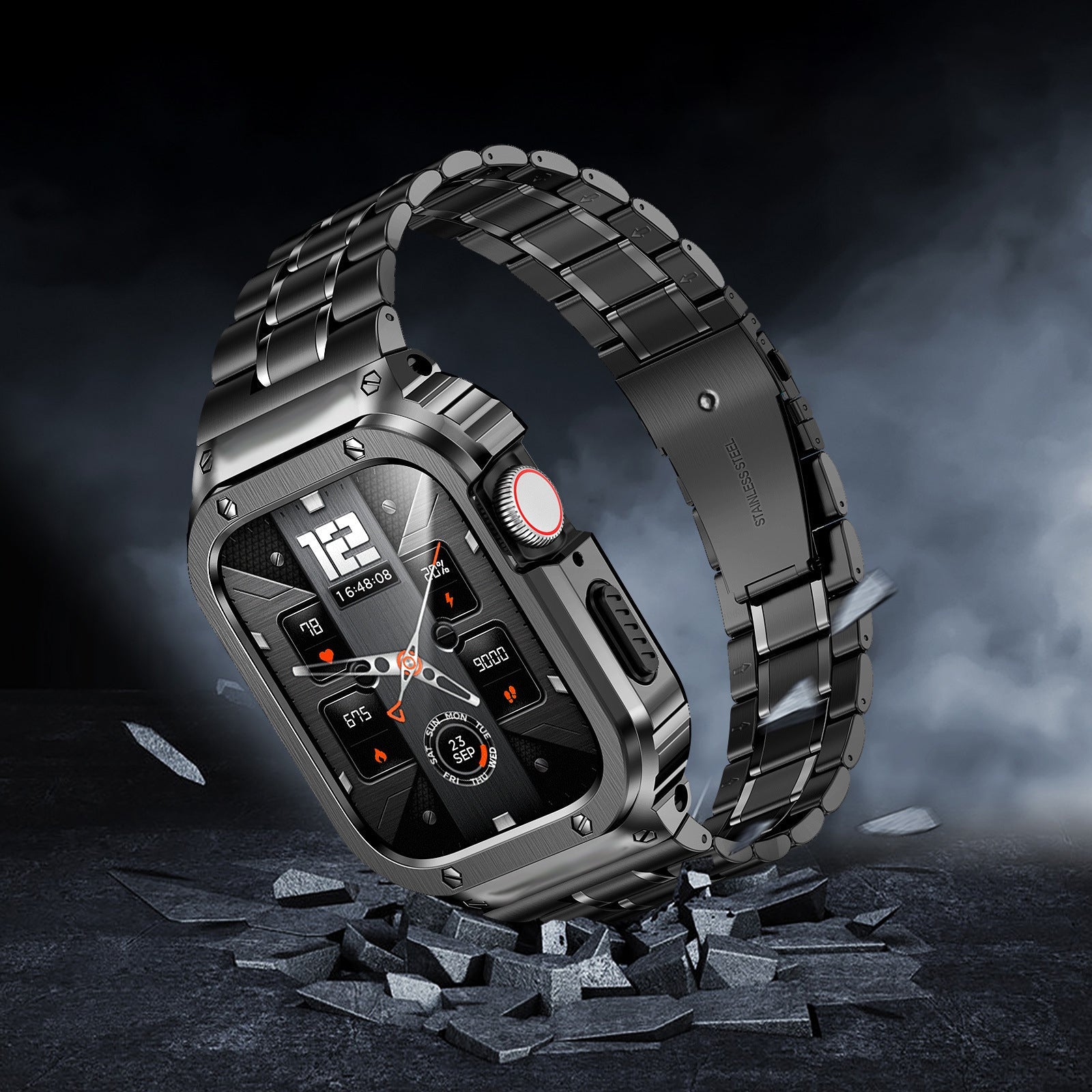 Apple Watch Stainless Steel Band and Case Combo