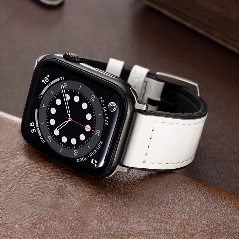 Apple Watch Band in Leather and Silicone