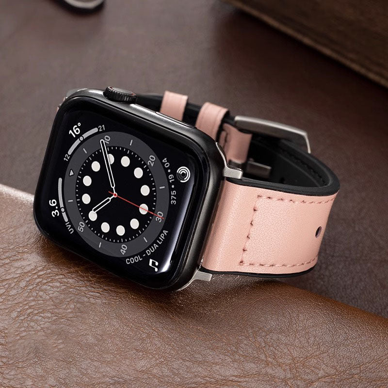 Apple Watch Band in Leather and Silicone
