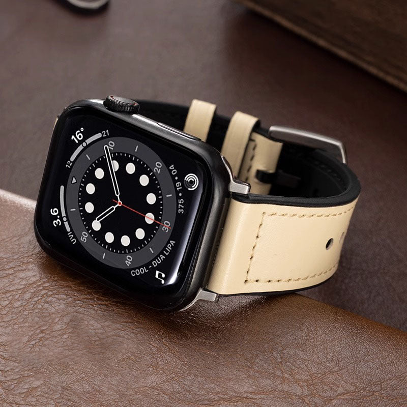 Apple Watch Band in Leather and Silicone