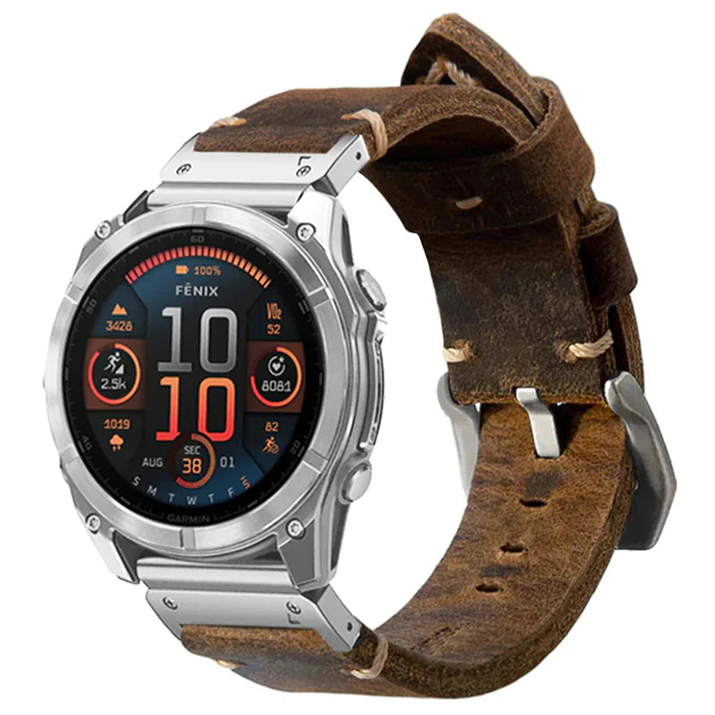 Garmin QuickFit Classic Leather Strap