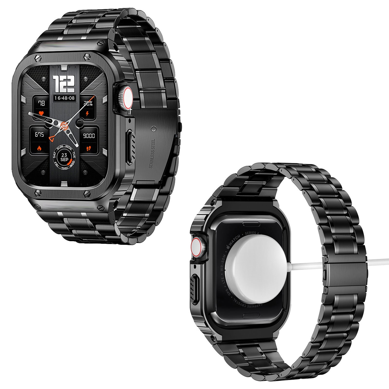 Apple Watch Stainless Steel Band and Case Combo