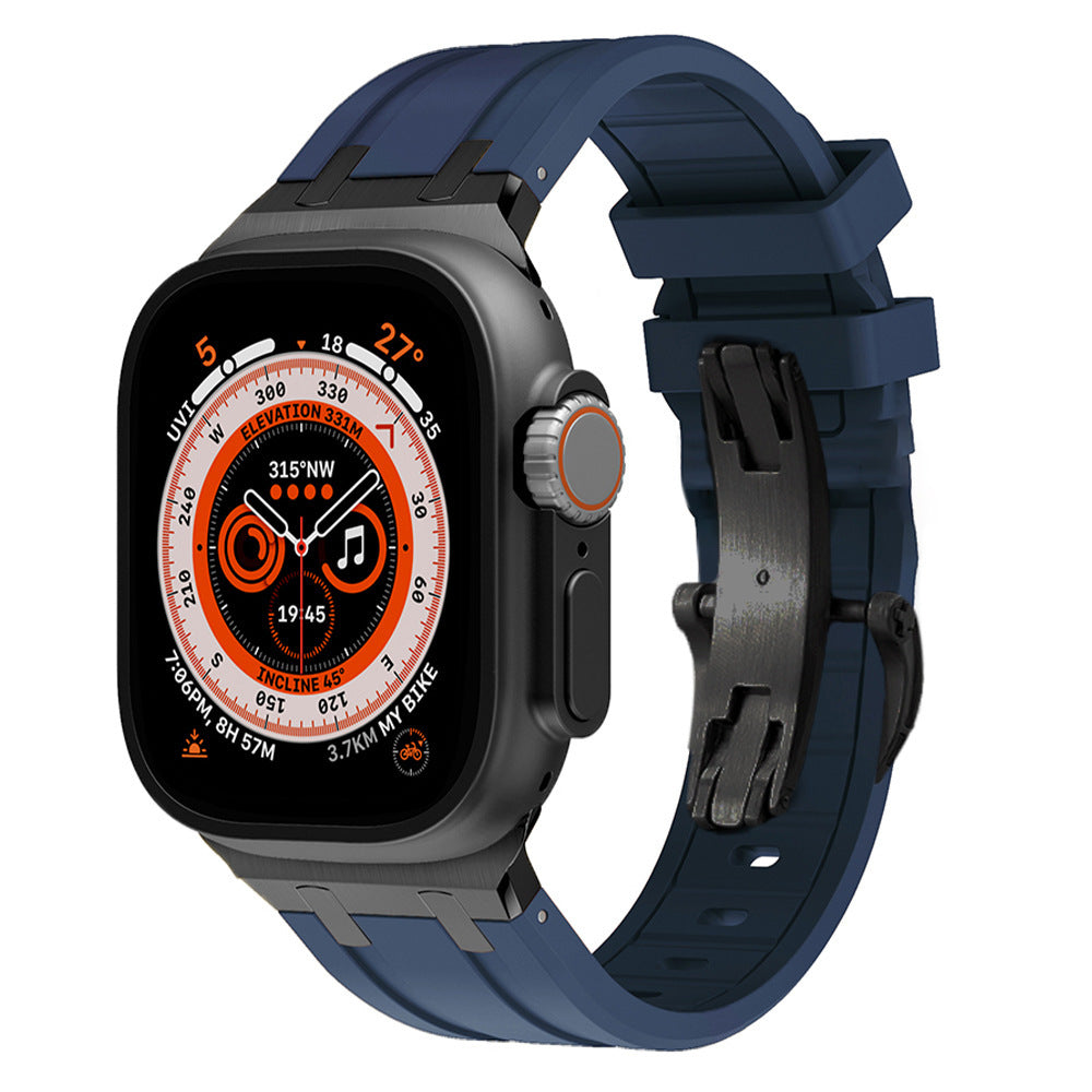 AP Thick Silicone Band with Titanium Adapter for Apple Watch - New Arrival