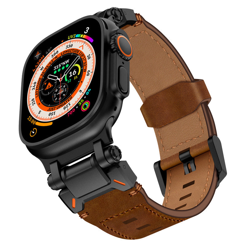 Explorer Genuine Crazy Horse Leather Strap for Apple Watch