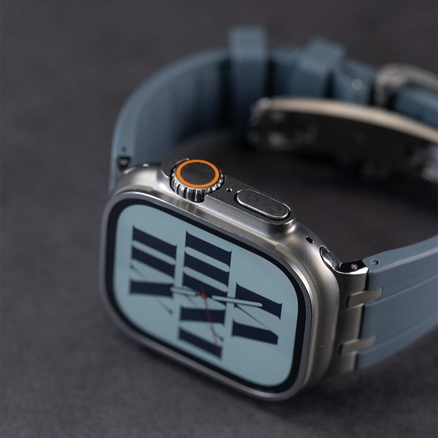 AP Thick Silicone Band with Titanium Adapter for Apple Watch - New Arrival