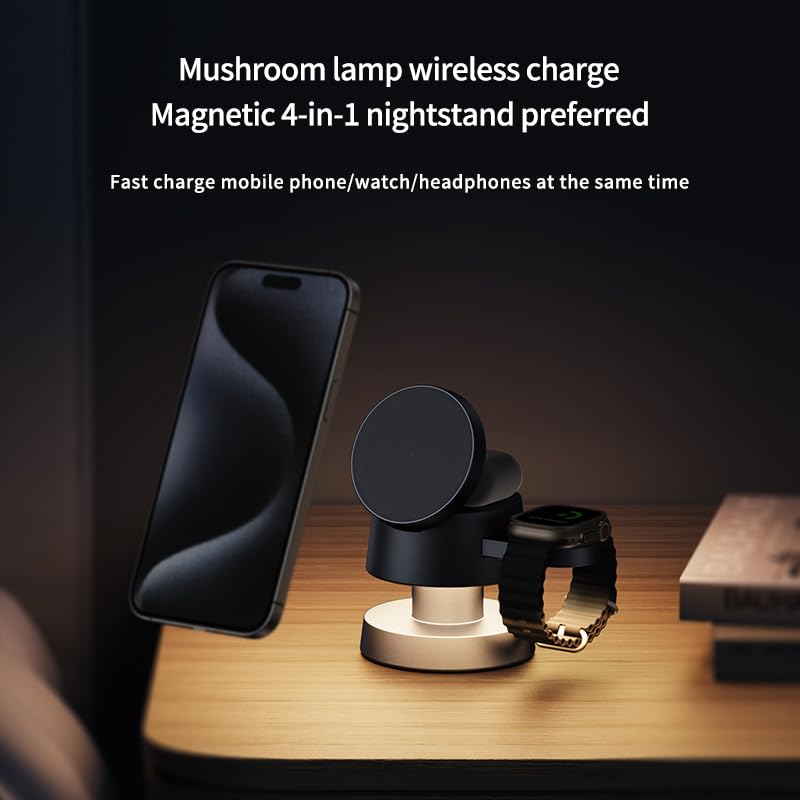 3-in-1 Magnetic Charger with Ambient Lighting