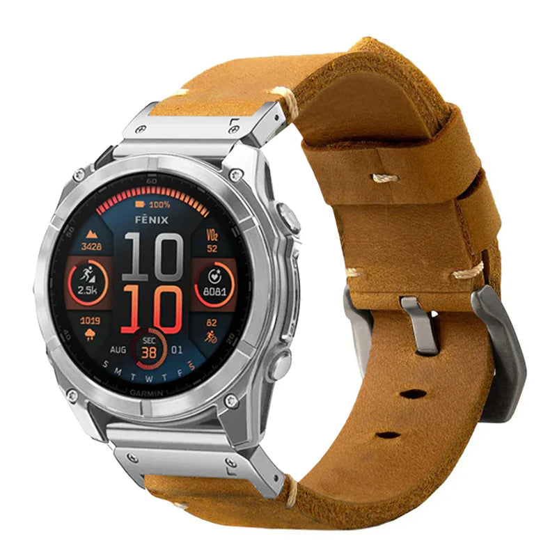 Garmin QuickFit Classic Leather Strap