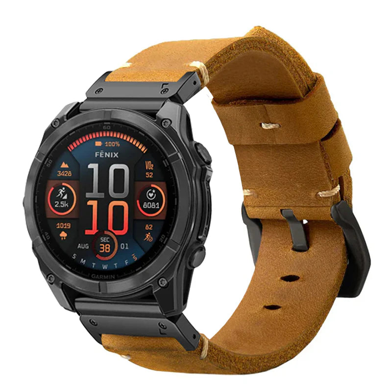 Garmin QuickFit Classic Leather Strap