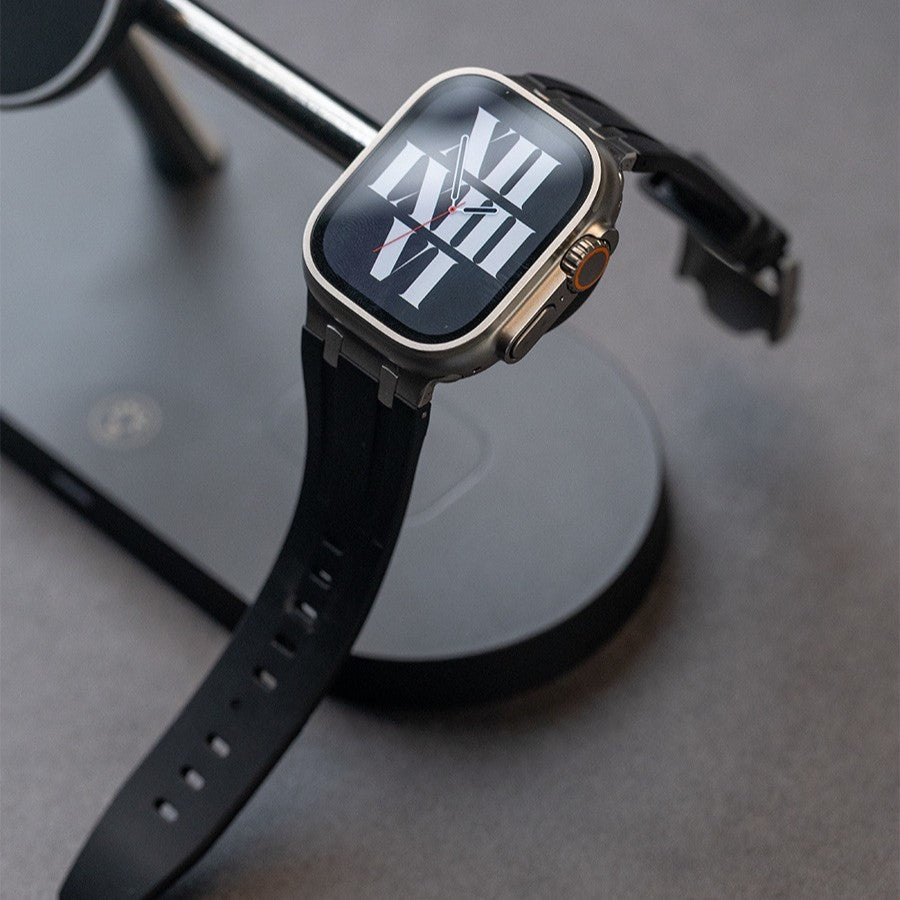 AP Thick Silicone Band with Titanium Adapter for Apple Watch - New Arrival