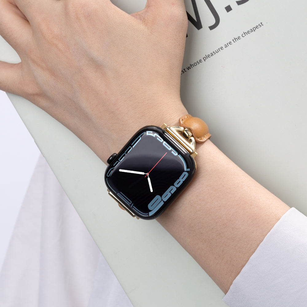 Chic Leather Glam Bracelet