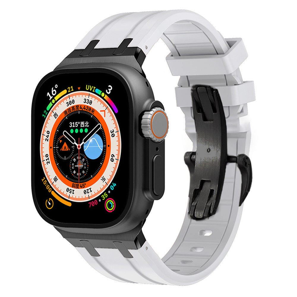 AP Thick Silicone Band with Titanium Adapter for Apple Watch - New Arrival