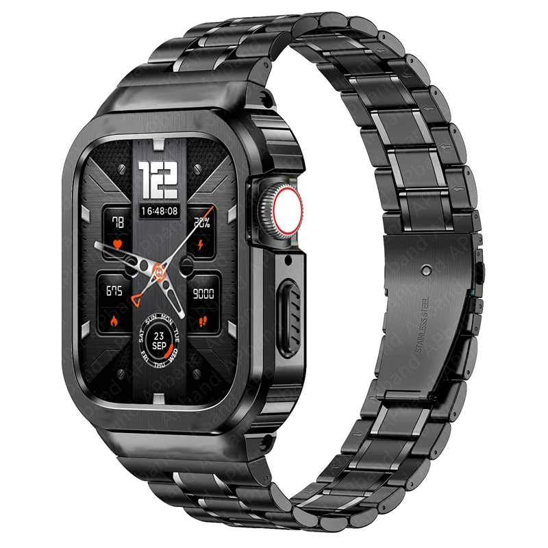 Apple Watch Stainless Steel Band and Case Combo