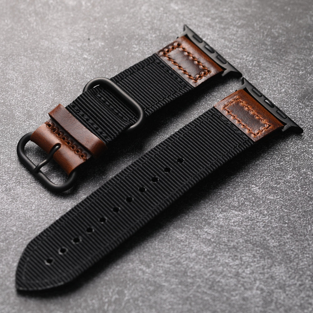 Artisan Nylon Leather Strap for Apple Watch
