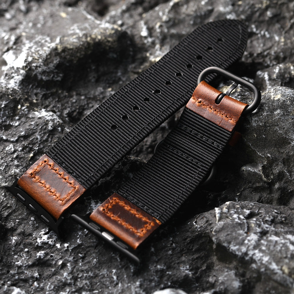 Artisan Nylon Leather Strap for Apple Watch