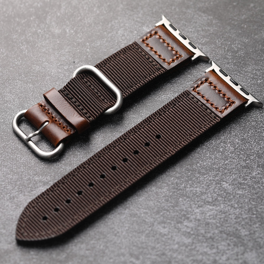 Artisan Nylon Leather Strap for Apple Watch