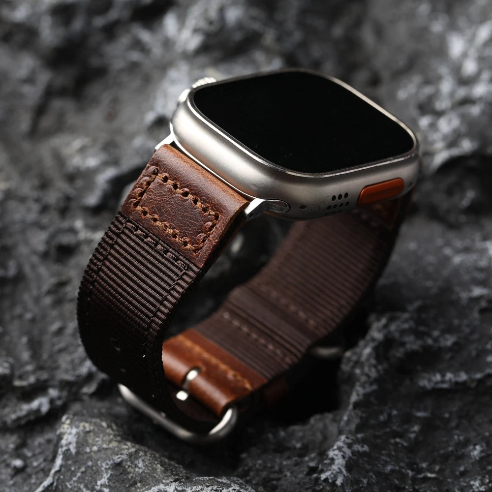 Artisan Nylon Leather Strap for Apple Watch