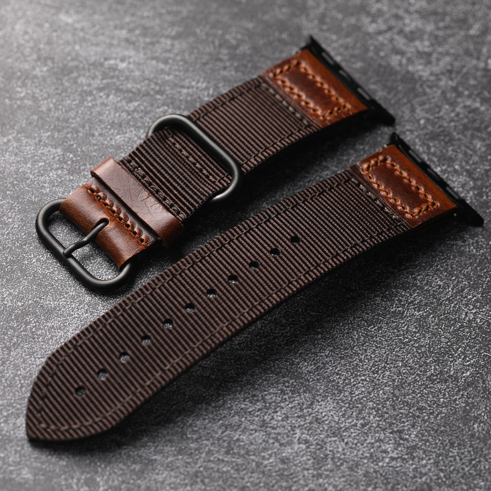 Artisan Nylon Leather Strap for Apple Watch