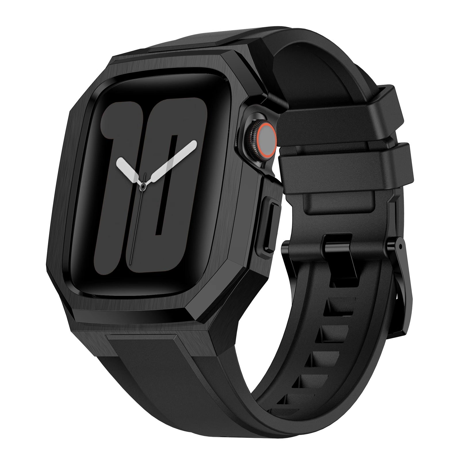 Apple Watch Stainless Steel Case with Rubber Strap