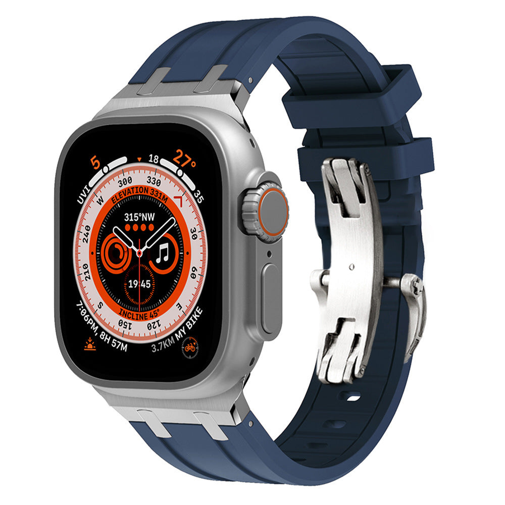 AP Thick Silicone Band with Titanium Adapter for Apple Watch - New Arrival
