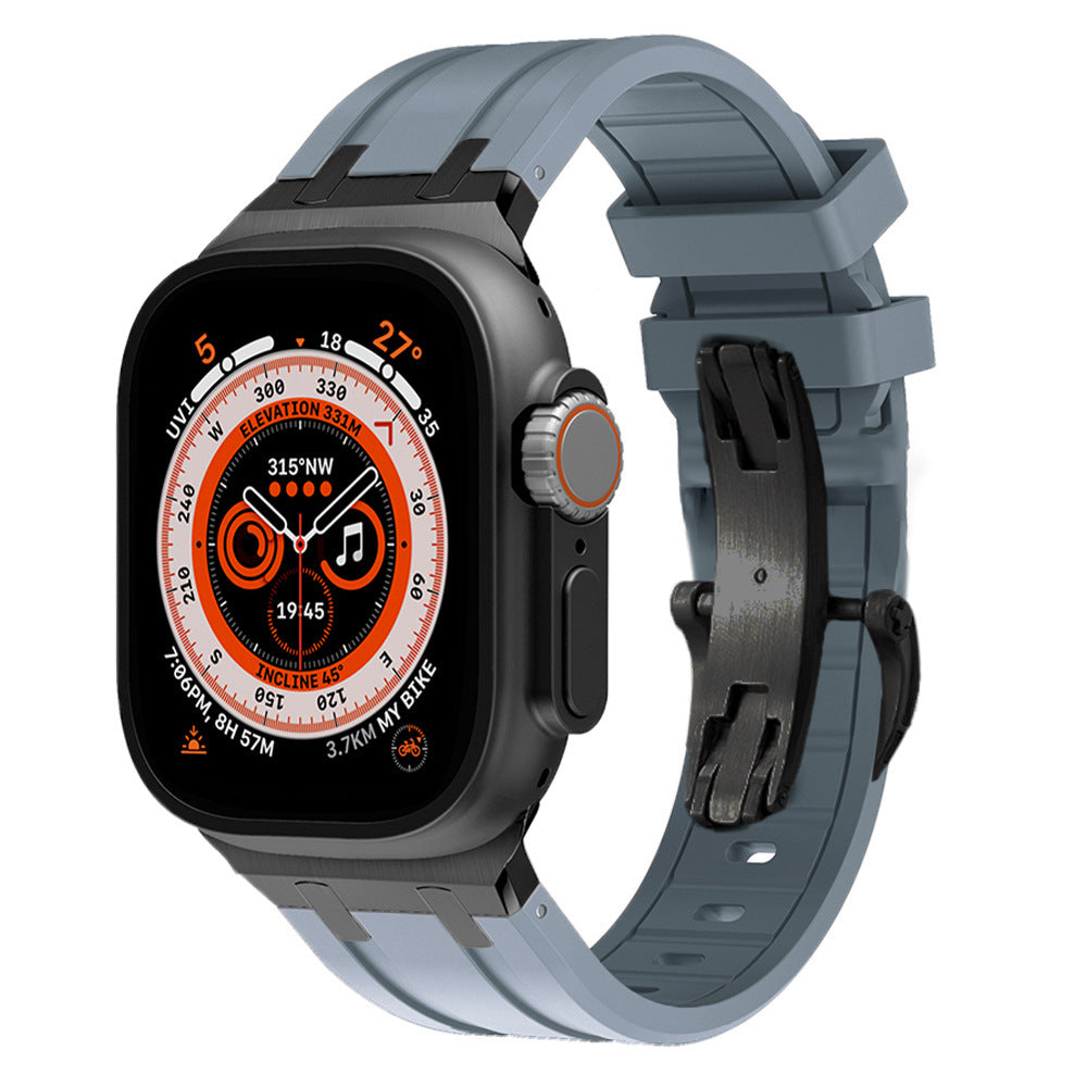 AP Thick Silicone Band with Titanium Adapter for Apple Watch - New Arrival