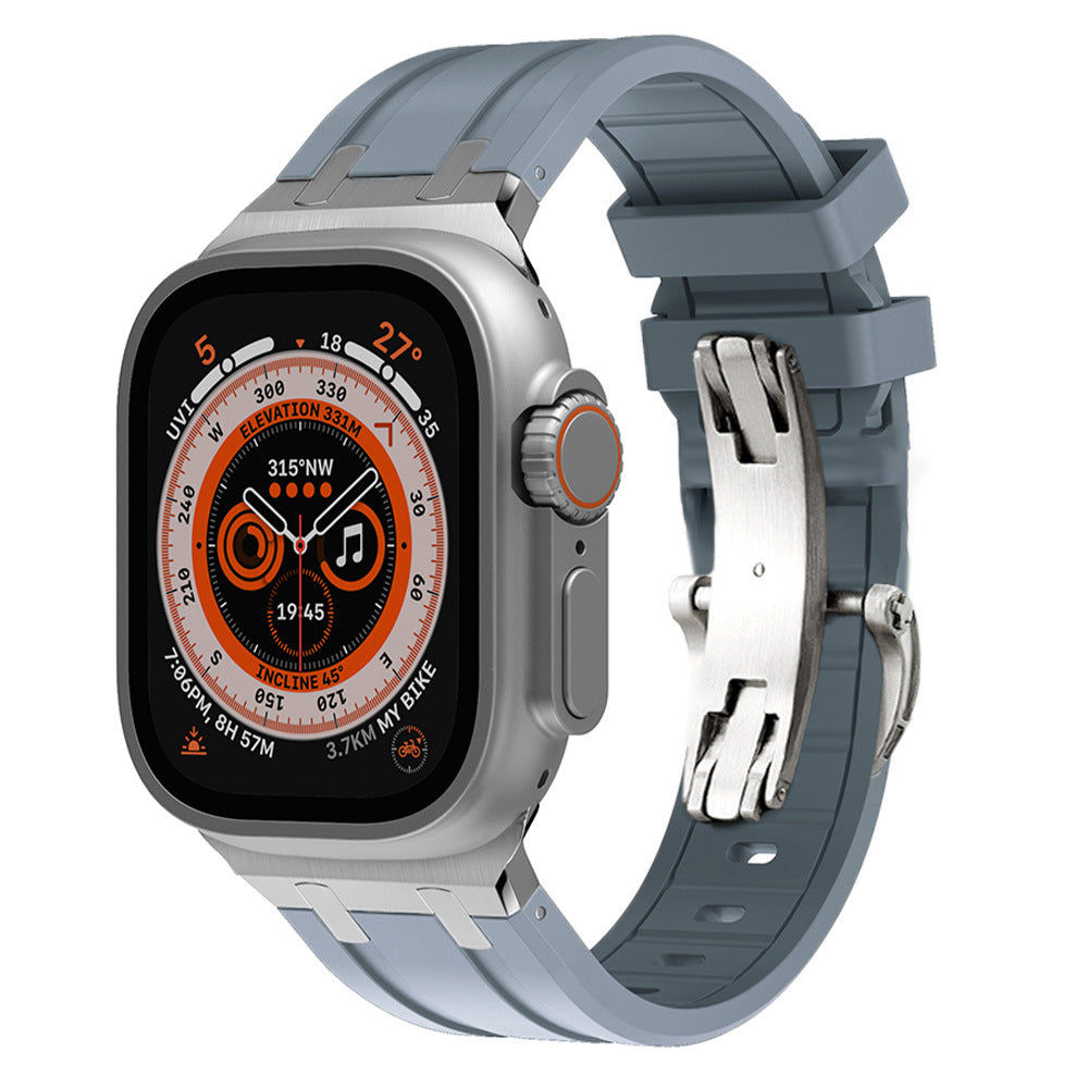 AP Thick Silicone Band with Titanium Adapter for Apple Watch - New Arrival
