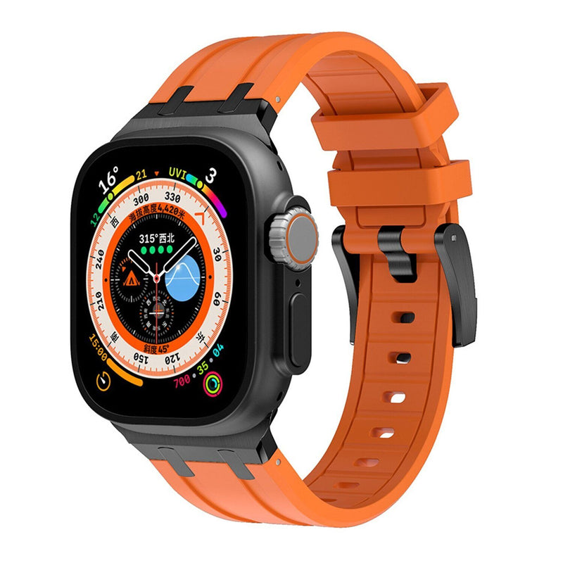 AP Thick Silicone Band with Titanium Adapter for Apple Watch - New Arrival