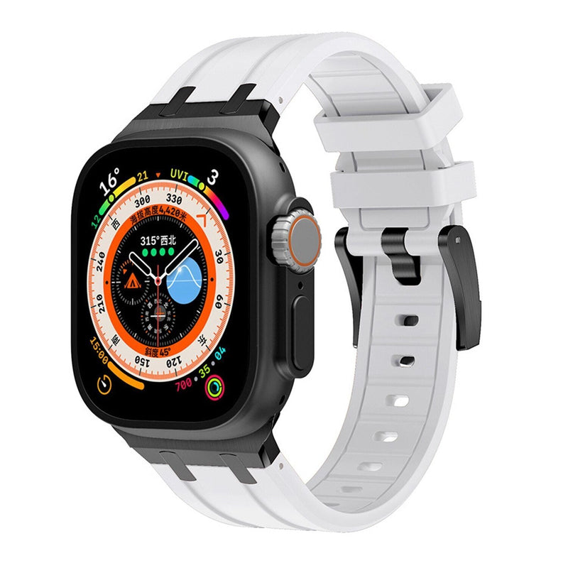 AP Thick Silicone Band with Titanium Adapter for Apple Watch - New Arrival