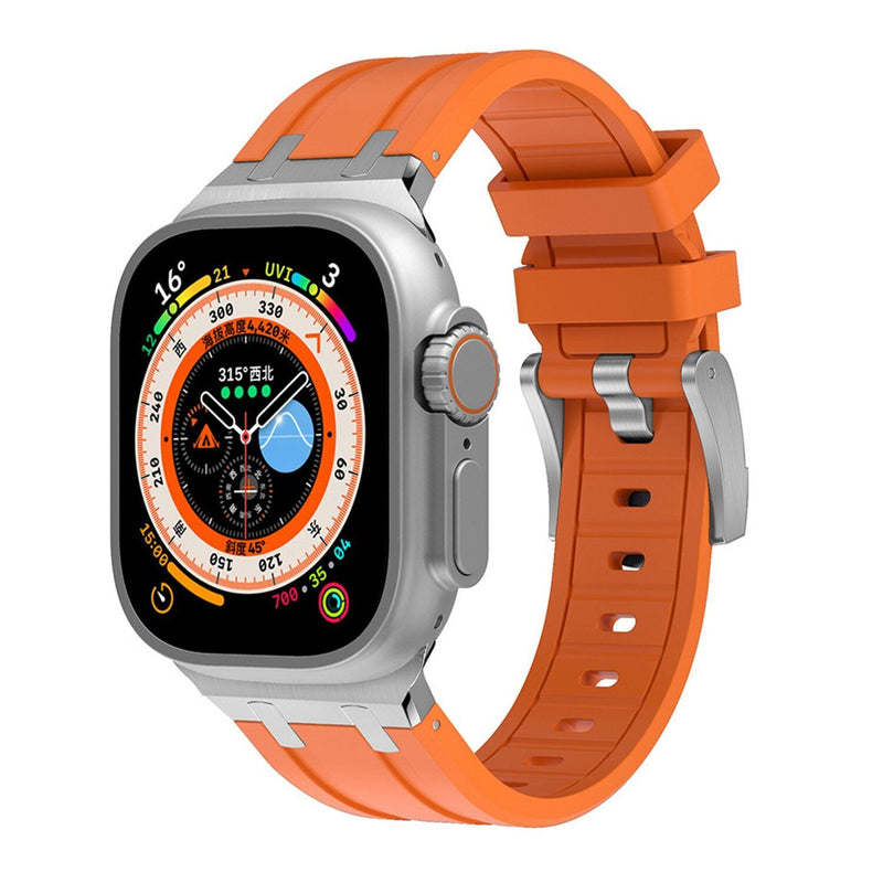 AP Thick Silicone Band with Titanium Adapter for Apple Watch - New Arrival