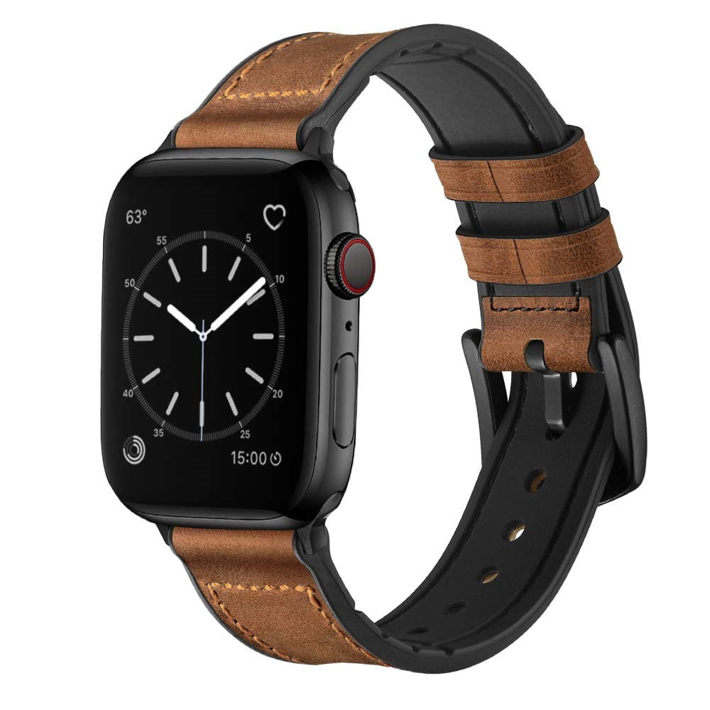 Apple Watch Band in Leather and Silicone