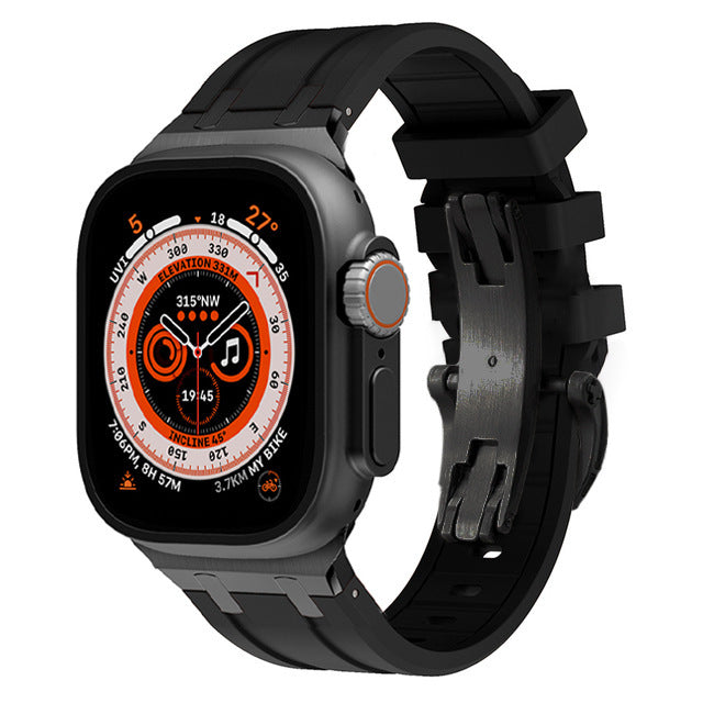 AP Thick Silicone Band with Titanium Adapter for Apple Watch - New Arrival