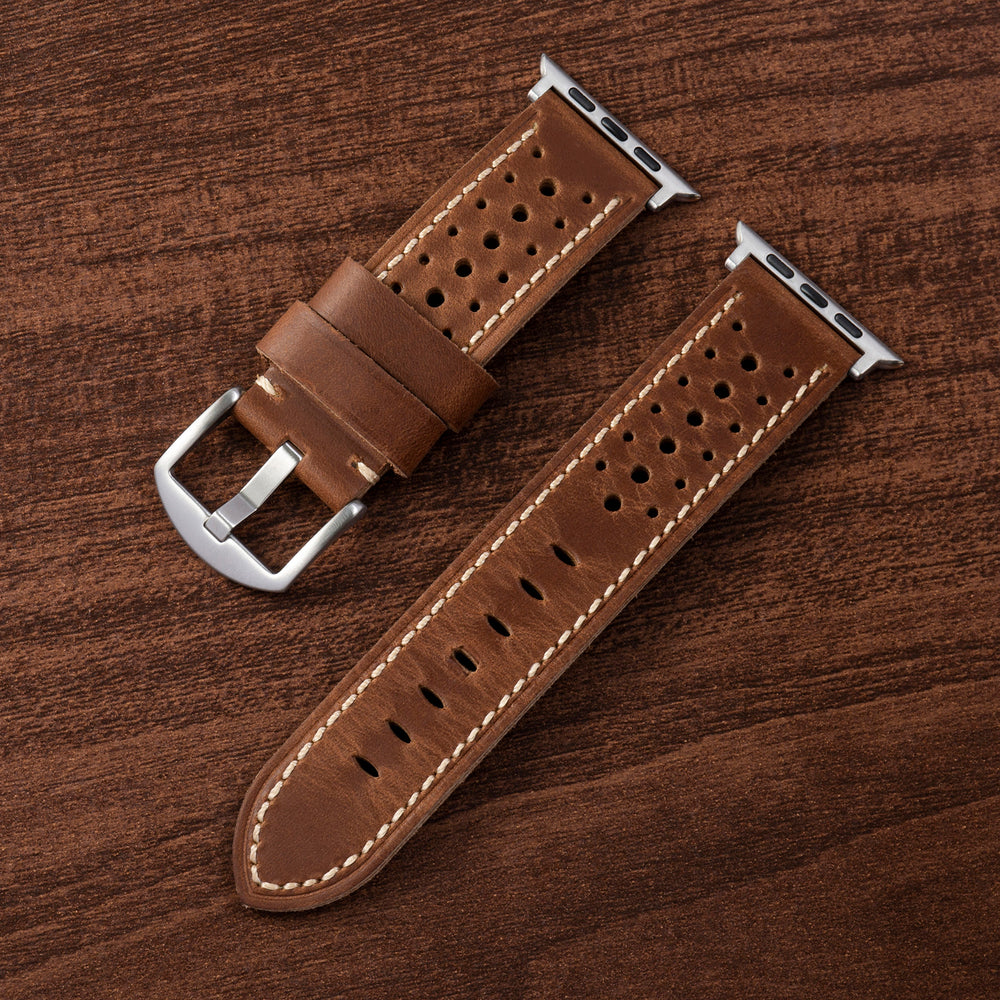 Classic Leather Racing Strap for Apple Watch