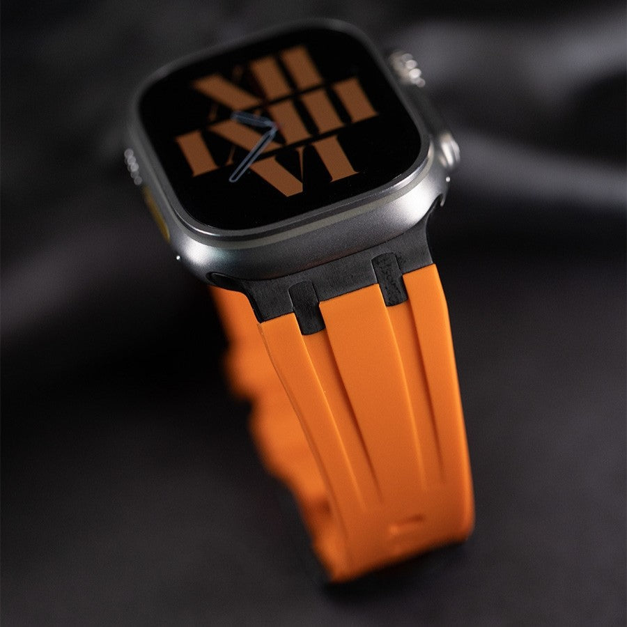 AP Thick Silicone Band with Titanium Adapter for Apple Watch - New Arrival