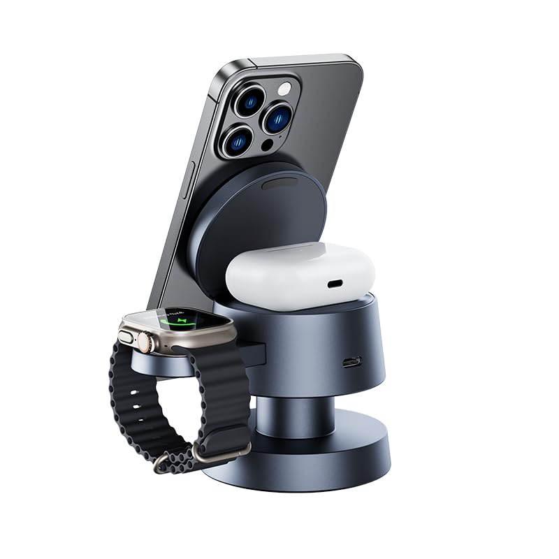 3-in-1 Magnetic Charger with Ambient Lighting