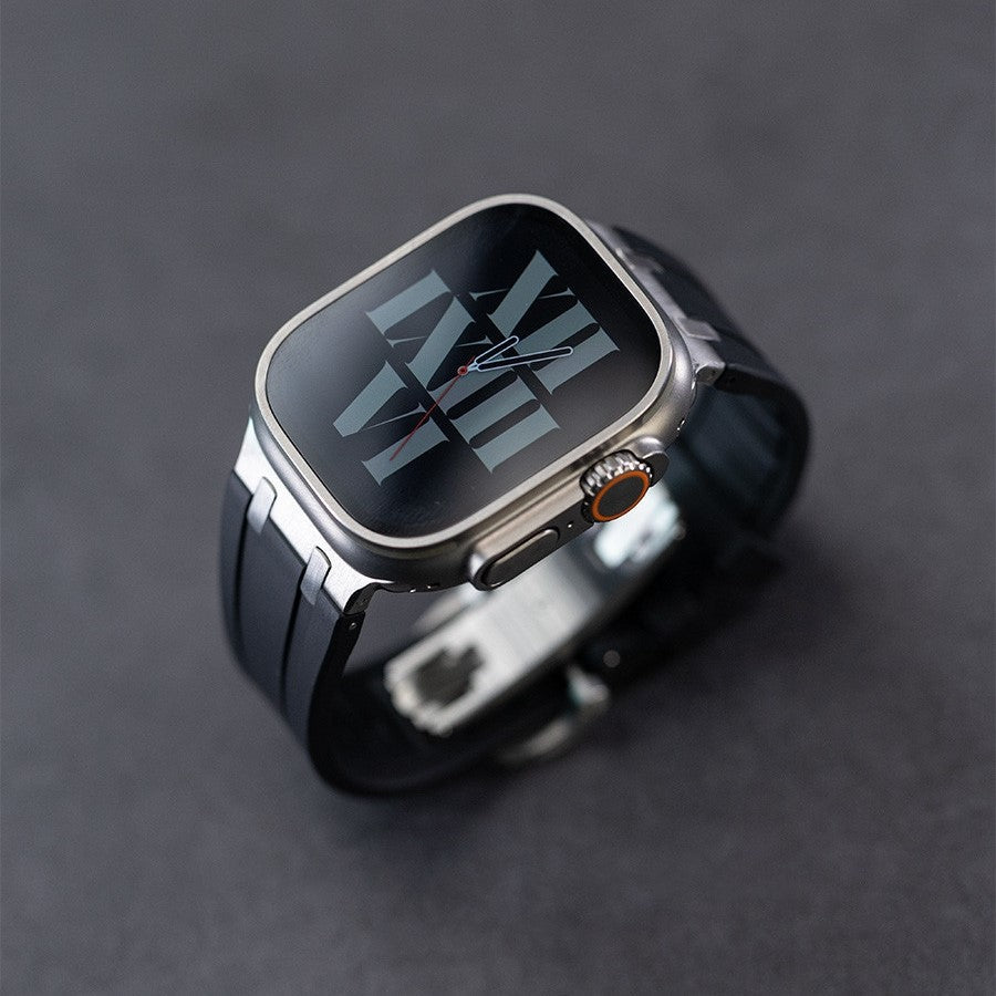 AP Thick Silicone Band with Titanium Adapter for Apple Watch - New Arrival