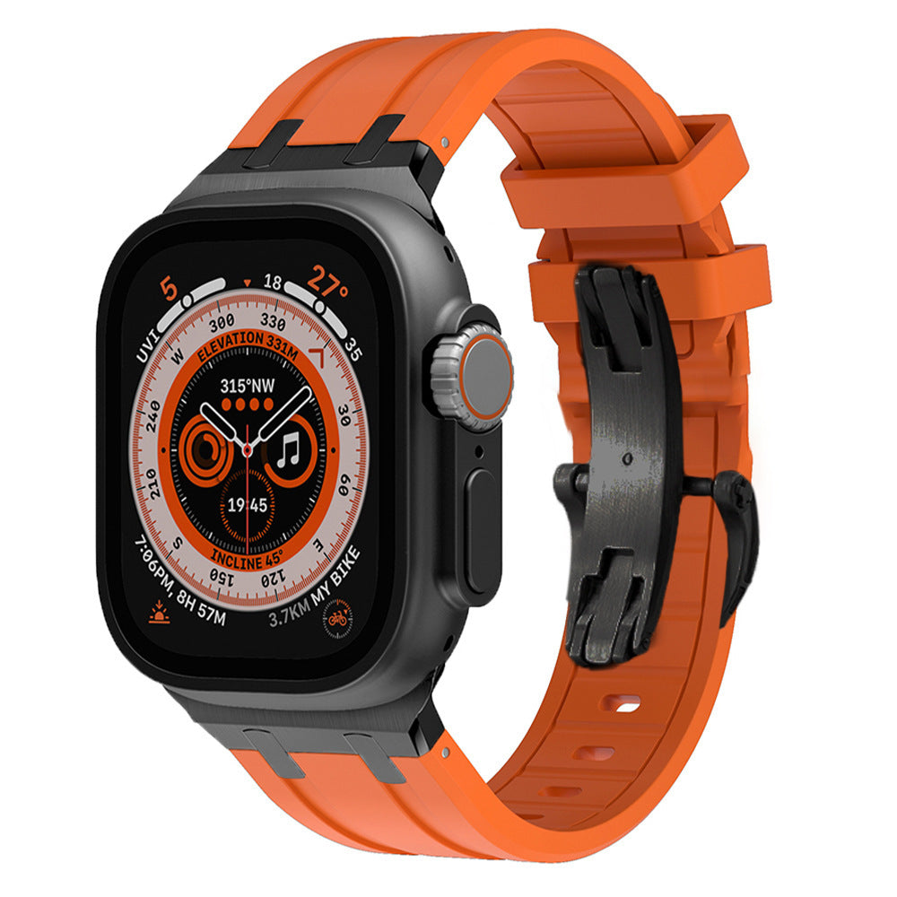 AP Thick Silicone Band with Titanium Adapter for Apple Watch - New Arrival