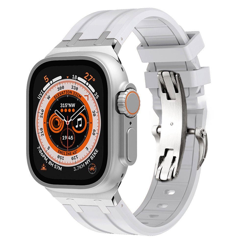 AP Thick Silicone Band with Titanium Adapter for Apple Watch - New Arrival