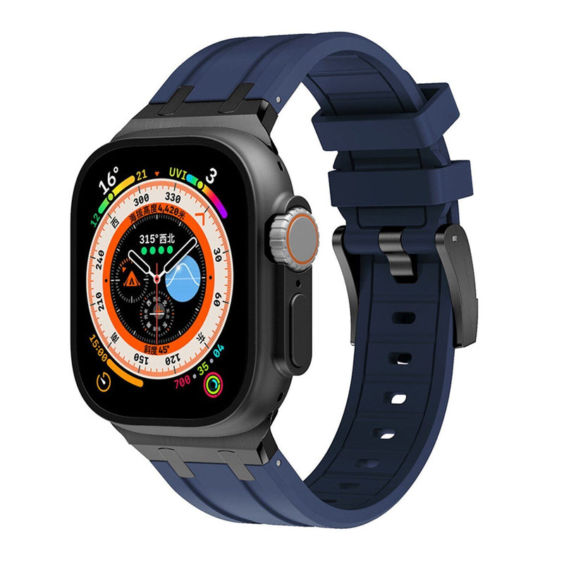 AP Thick Silicone Band with Titanium Adapter for Apple Watch - New Arrival