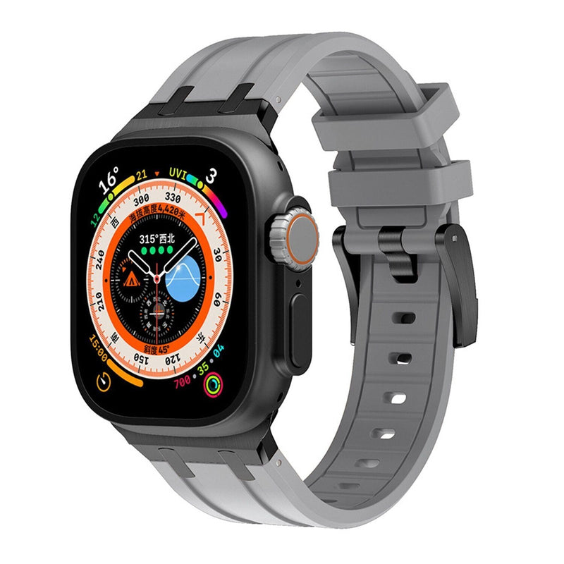 AP Thick Silicone Band with Titanium Adapter for Apple Watch - New Arrival