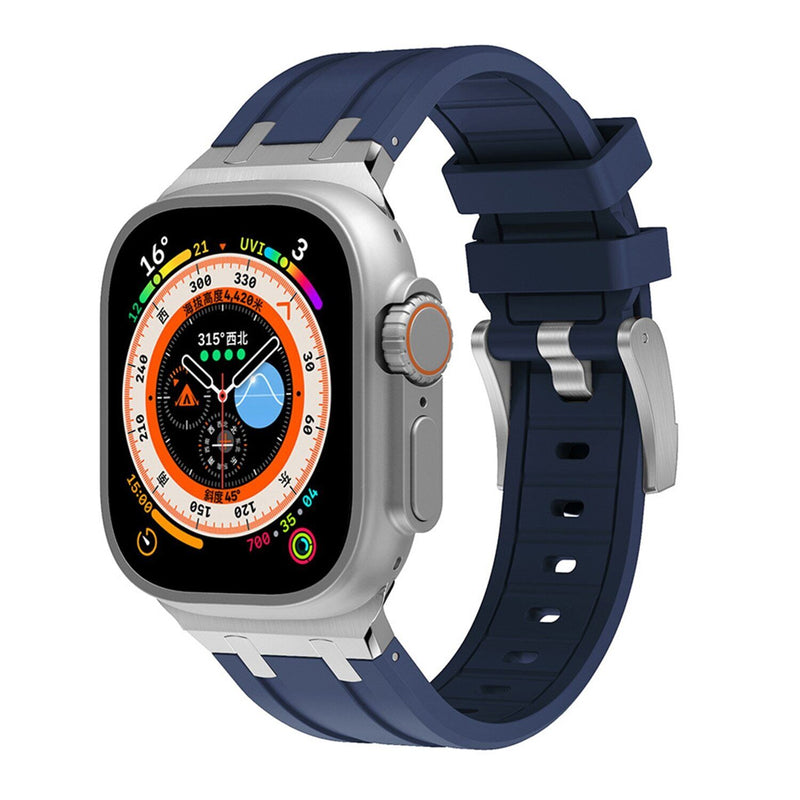 AP Thick Silicone Band with Titanium Adapter for Apple Watch - New Arrival