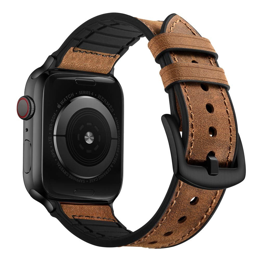 Apple Watch Band in Leather and Silicone